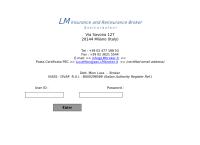 Sito di Luca Mion - Lm Insurance and Reinsurance Broker