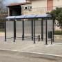 Pensilina Transit Bus con panchina e cestino