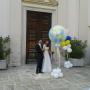 Palloncini per la chiesa delle nozze