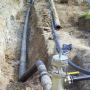 TAMPONARURA TUBAZIONE  ACQUA IN PRESSIONE 12 BAR
