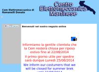 Sito di CEM Elettromeccanica