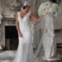 Caricato da visitatore il 23/04/2016 - Adele abito da sposa intero in pizzo chantille
