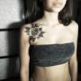 Rosa, blackwork tattoo by Mati