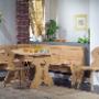 Panca, Tavolo e Sedie di Legno