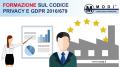 Consulenza e formazione sul codice privacy e GDPR 2016 679