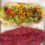 Panficaccia verdure grigliate e bresaola