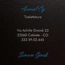 Animal Cip di Susanna Giardi