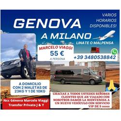 NCC Genova Marcelo Viaggi Transfer Privato