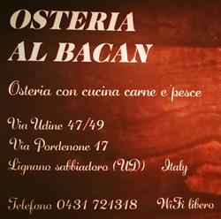 Osteria Al Bacan