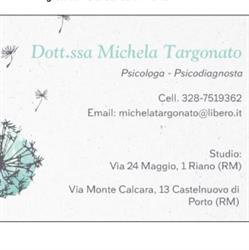 Dott.ssa Michela Targonato Psicologa clinica - Psicodiagnosta