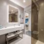 Vanity in bathroom