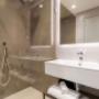 Vanity in bathroom