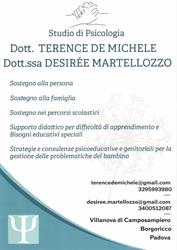 Studio di Psicologia Dott. Terence De Michele, Dott.ssa Desirée Martellozzo