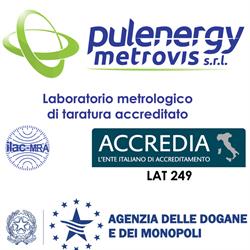 Pulenergy Metrovis srl - Centro di Taratura Accredia LAT N°249 - Taratura contatori fiscali