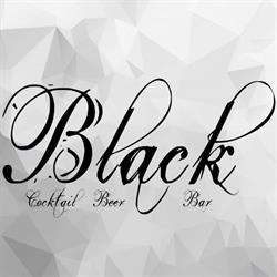 Black cocktail beer bar