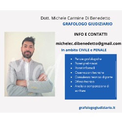 Grafologo Giudiziario dott. Michele Carmine Di Benedetto