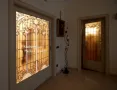 Vetrata artistica bianca per porta di arredamento