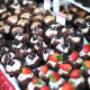 Cupcake al cioccolato e fragole