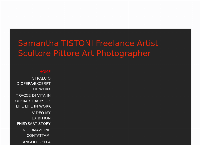 Sito di Samantha TISTONI Artista muralista Scultore Pittore Art Photographer