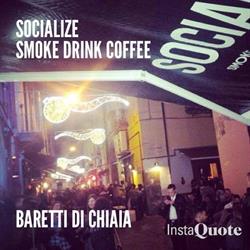 Socialize smoke coffee drink