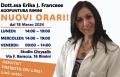 NUOVI ORARI Dott.ssa Erika J. Francese presso Studio Chrysalis