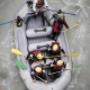 Rafting Valle d'Aosta - gommone visto da sopra