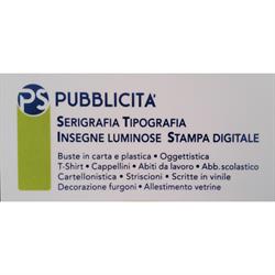 PS Pubblicità - Serigrafia - Tipografia - Insegne Luminose - Stampa Digitale