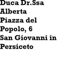 Duca Dr.Ssa Alberta