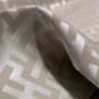 Tessuto jacquard labirinto fondo beige