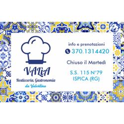 Valía Rosticceria, Gastronomia da Valentina