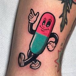 COR MEUM Tattoo Magenta