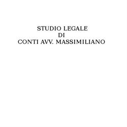 Studio Legale di Conti Avv. Massimiliano