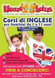 Hocus&Lotus Inglese per bambini Guidonia Marcellina Tivoli  (Provincia Roma Est)