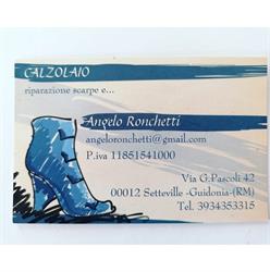 Bottega del calzolaio setteville Angelo Ronchetti