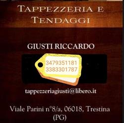 Tappezzeria Tendaggi Giusti