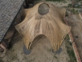 bioedilizia organica cupola ombreggiante in bambù di 100 mq
