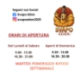ORARI DI APERTURA