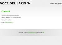 Sito di Voce Del Lazio Radiotelevisione SRL
