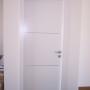 porta laccata bianco con inserti