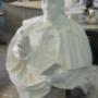 busto portareliquie in lavorazione