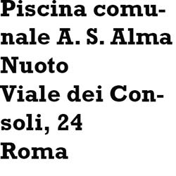 Piscina comunale S.s.d. Alma Nuoto