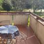 terrazza vista parco esclusiva di una camera doppia