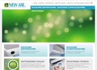 Sito di New Air Climatizzazione e Depurazione Aria
