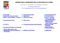 Sito di Ordine Degli Ingegneri Della Provincia Di Cuneo