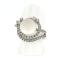 Anello in oro bianco 18kt con perla australiana , diamanti taglio brillante ct 1.32