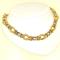 Collana girocollo in oro bianco/giallo/rosè 18kt