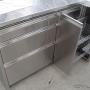 Caricato da visitatore il 02/03/2018 - Mobiletto inox base cucina  su misura inox angolare costruzione