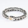 Bracciale catena con Mugello in Oro Giallo 750