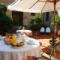 a terrace in san gimignano
