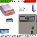 KIT ANTIFURTO ROSY 2 ZONE INFRAROSSO SIRENA DI ALLARME